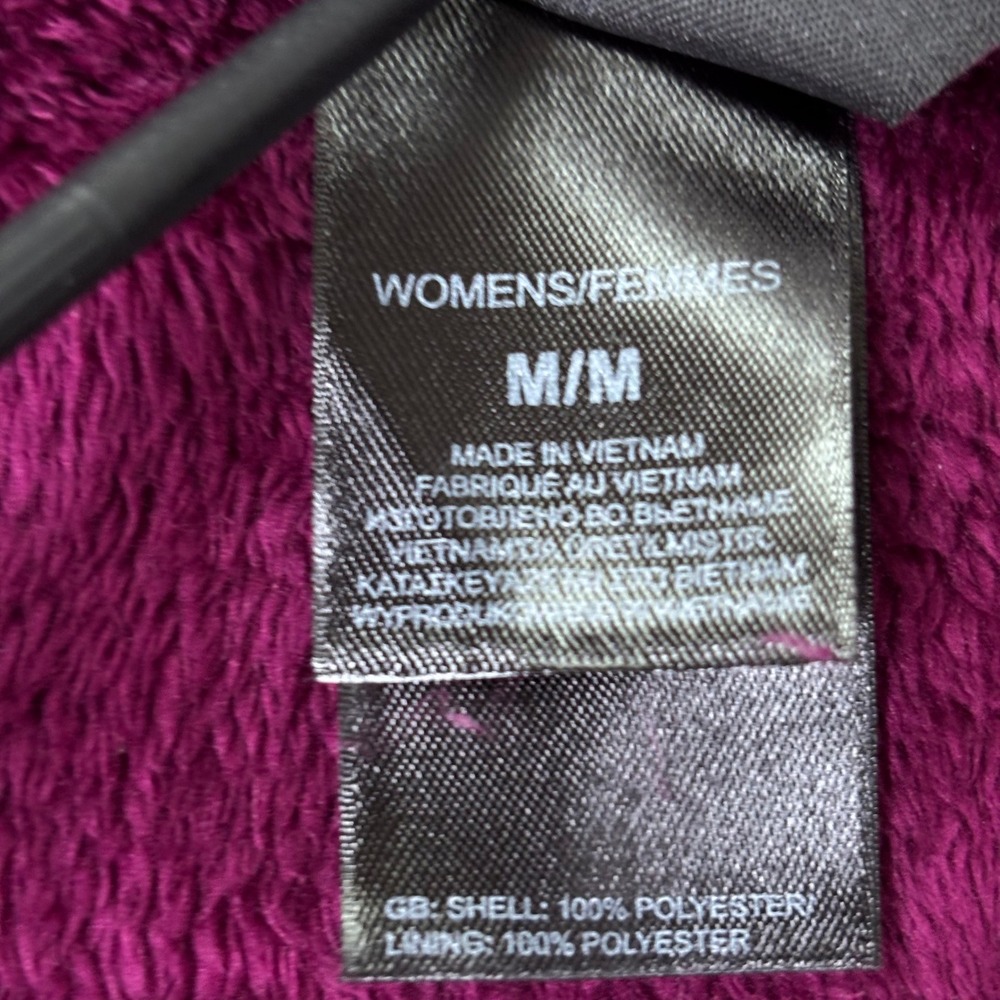 The North Face Womens Osito 2 Fleece Jacket Full Zip Purple Medium M High Pile - Picture 8 of 9